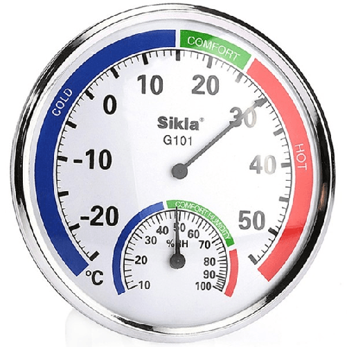 Igrometro Termometro Analogico Interno Esterno Misura Temperatura Umidita' Casa -