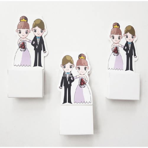 Trade Shop Traesio-set Bomboniera Bomboniere Sposi Cartoon Scatolina Portaconfetti Porta Confetti -