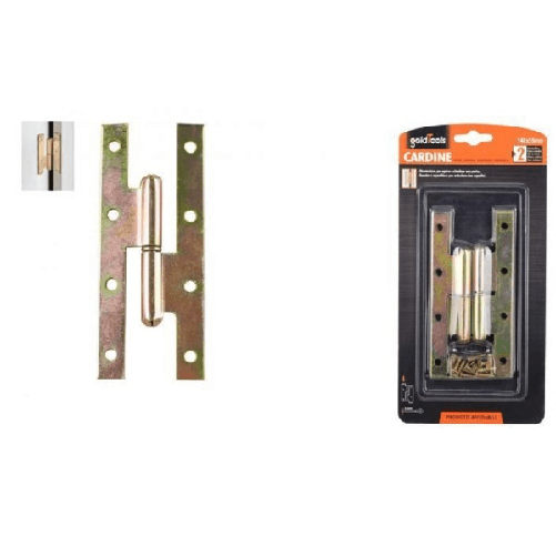 Kaela-coppia Cerniere Cerniera A H Cardine Per Porta Finestra 140x55x2.5mm Viti 91159 -
