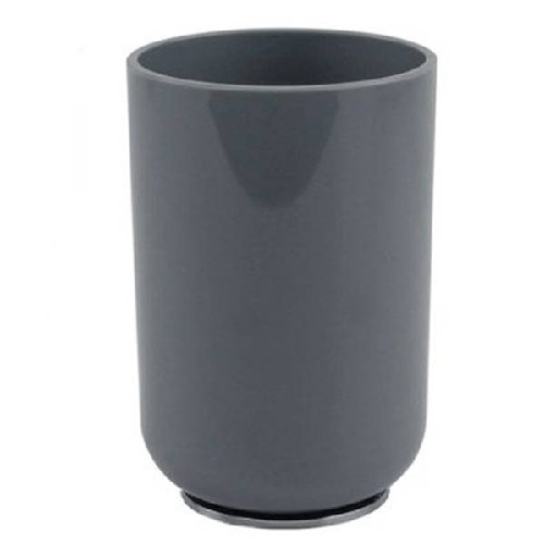 Cleafe-bicchiere Porta Spazzolini Dentifricio Grigio Accessori Arredo Per Bagno 69471 -
