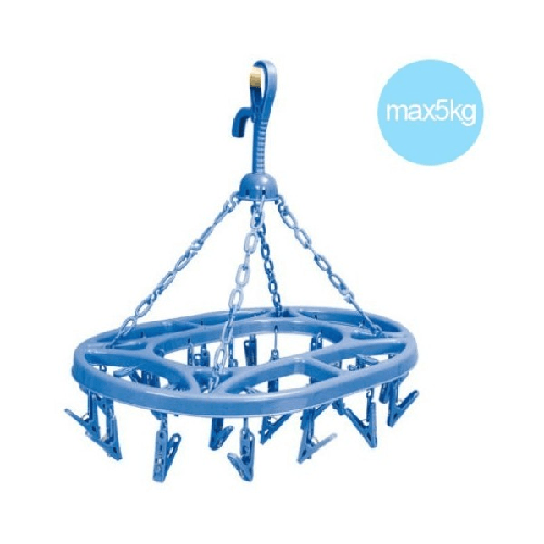 Trade Shop Traesio-stendi Biancheria Intimo Ovale Salva Spazio 16 Mollette Pinze Cannucce -