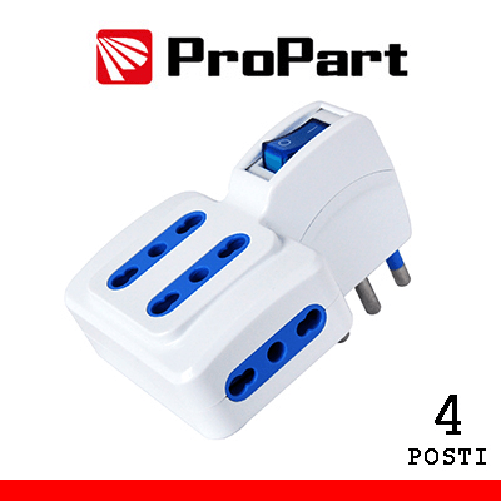 PROPART Tripla Presa, Bianco