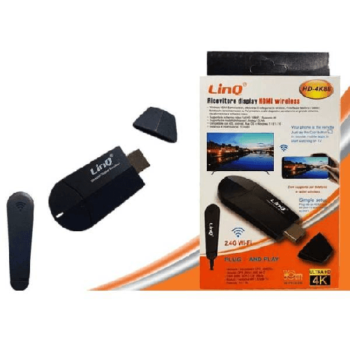 Ricevitore Display Hdmi Wireless Ultra Hd 4k Hd-4k88 Trasmetti Da Smartphone A Tv -