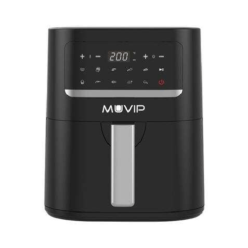 Muvip Freidora Aire Caliente 4.5L 1600W Pantalla Tactil - 10 Programas Preestablecidos - Cocina con 80% Menos Grasa - Ol Muvip Friggitrice ad Aria Cal