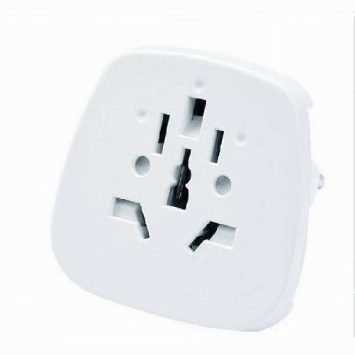 Trade Shop Traesio-adattatore Universale Da Viaggio Con Spina 10a 2p+t Presa Colore Bianca 83096 -