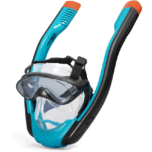 Trade Shop Traesio-maschera S/m Con 2 Boccagli Da Snorkeling Sub Per Mare Piscina Hydro-pro 24060 -