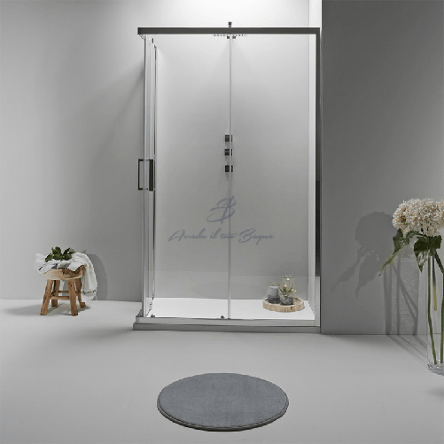 Elite Box Doccia Angolare 80x80 Cm Scorrevole Trasparente