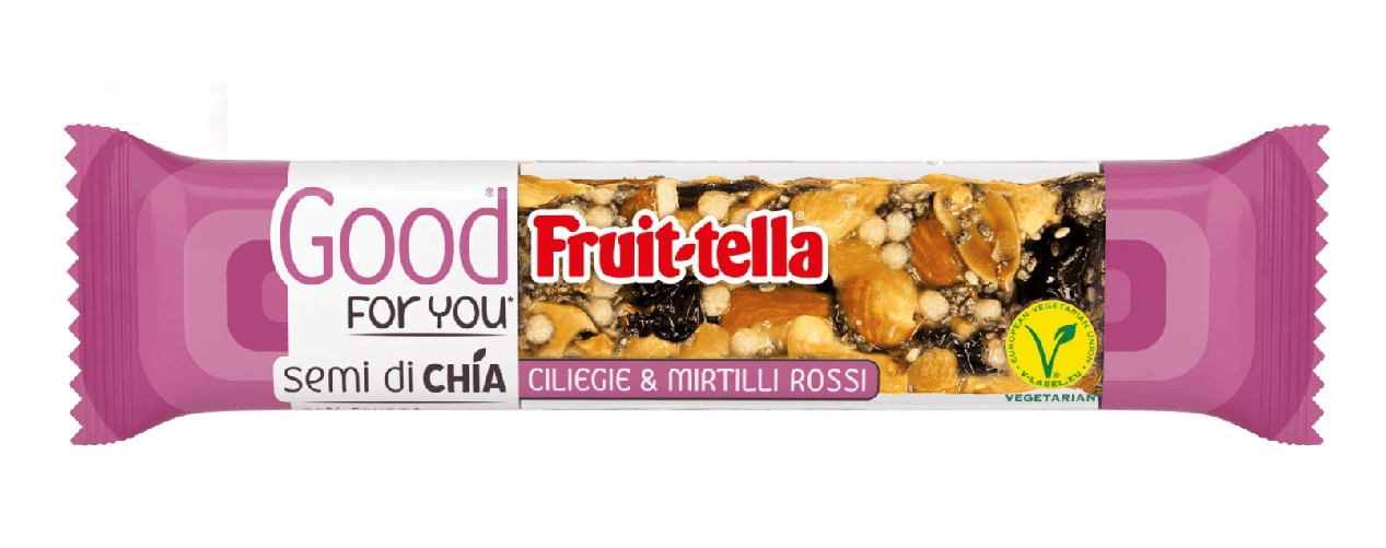 PERFETTI VAN MELLE BARRETTA FRUITTELLA GOOD FOR YOU CILIEGIE E MIRTILLI ROSSI (16PZ)
