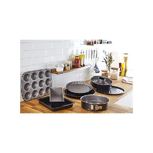 Lagostina Gustosa Teglia Pizza Forata in Acciaio Antiaderente per Forno Nero Diametro 32cm