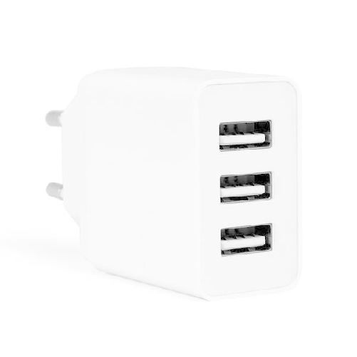 Caricatore USB multiplo Orbegozo EN 1100 - Carica fino a 3 dispositivi contemporaneamente - Protezione da sovraccarico e cortocircuiti - Compatto e po