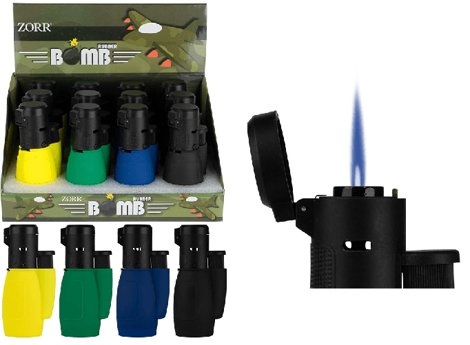 ZORR ACCENDINI ZORR TURBO BOMB JET FLAME RUBBER C.R. (12PZ) 71166