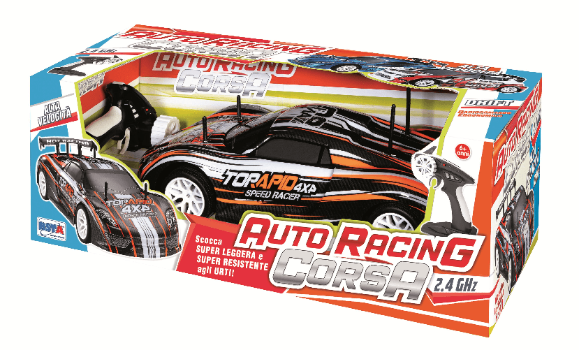 Rs Toys AUTO RACING DA CORSA 2,4 GHz CON RADIOCOMANDO ERGONOMICO - 94210