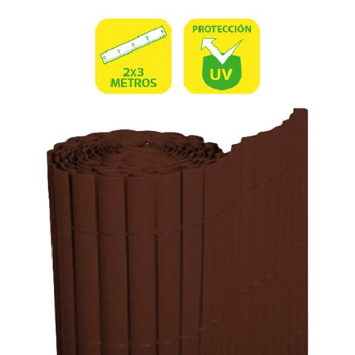Ostacolo in plastica a doppia faccia SunGarden 2x3 m - Colore marrone scuro