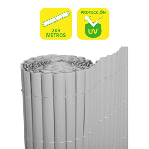 Ostacolo in plastica a doppia faccia SunGarden 2x3 m - Colore grigio chiaro