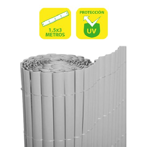 Ostacolo in plastica a doppia faccia SunGarden 1,5x3 m - Colore grigio chiaro