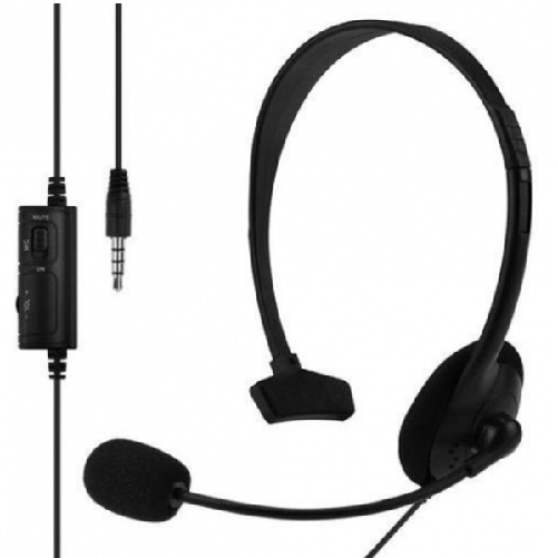 Trade Shop Traesio-cuffie Compatibili Monocuffia Con Microfono Controllo Volume Per Playstation 4 -