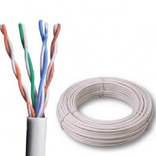 Cavo Di Rete Dati Utp Cat 6 Bobina Da 100 Mt Lan Ethernet Rj45 Intrecciato Giga -