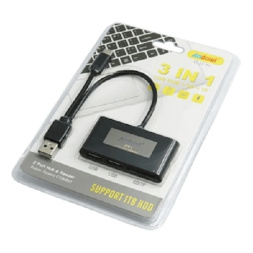 Hub 2 In 1 Usb A/m + Type-c Con 4 Porte Usb Trasmissione Super Veloce Pc Q-jc89 -