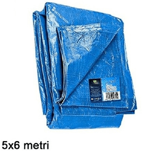 Trade Shop Traesio-telo Copri Auto Moto Copritutto 5x6mt In Polietilene Colore Blu Impermeabile -