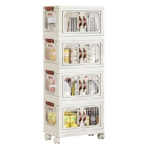 Scatola Portaoggetti Contenitori Salva Spazio Quattro Strati Per Arredo Casa -