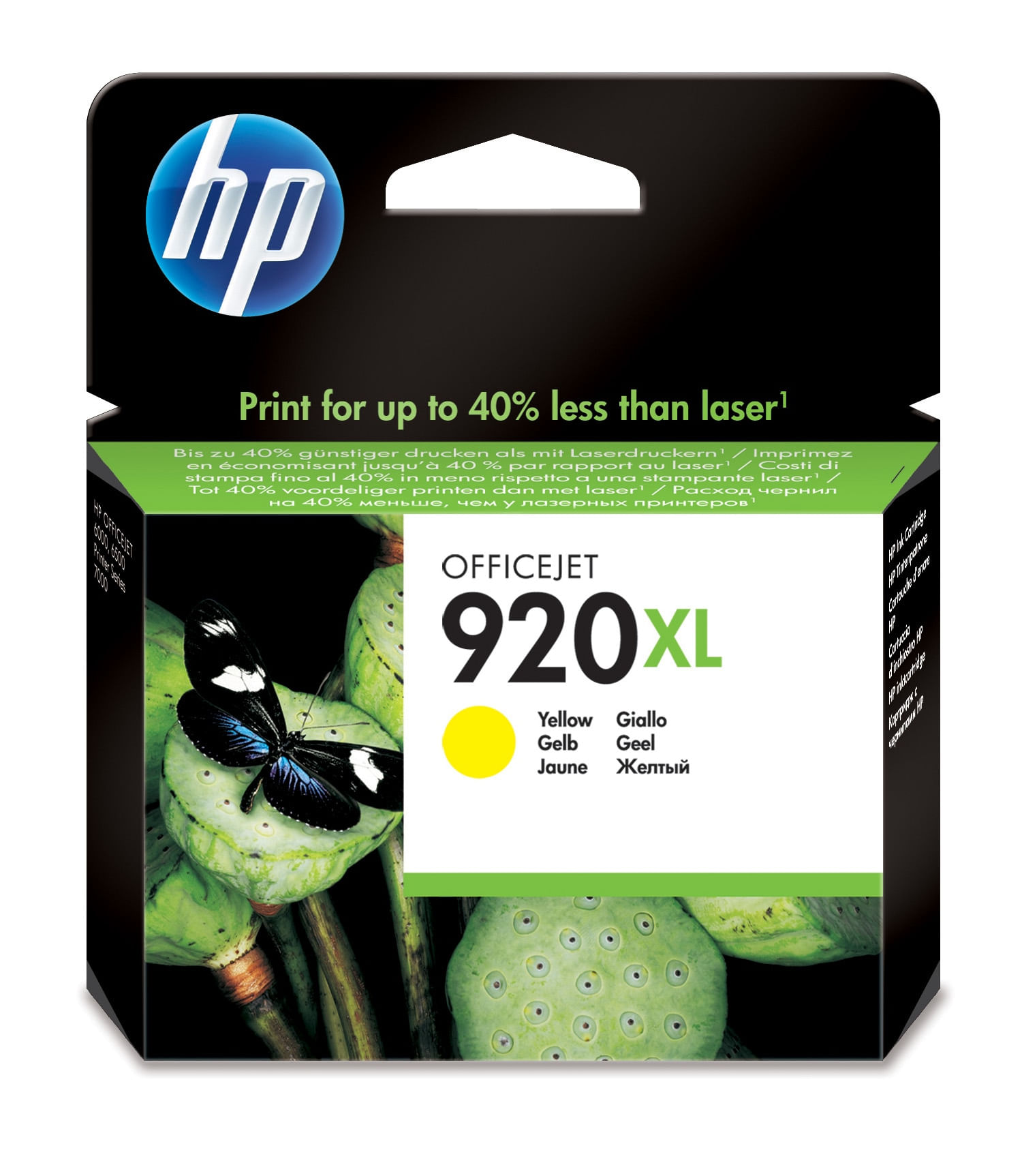 HP Cartuccia originale inchiostro giallo ad alta capacità 920XL HP CARTUCCIA ORIGINALE 920XL 6 ml GIALLO CD974AE