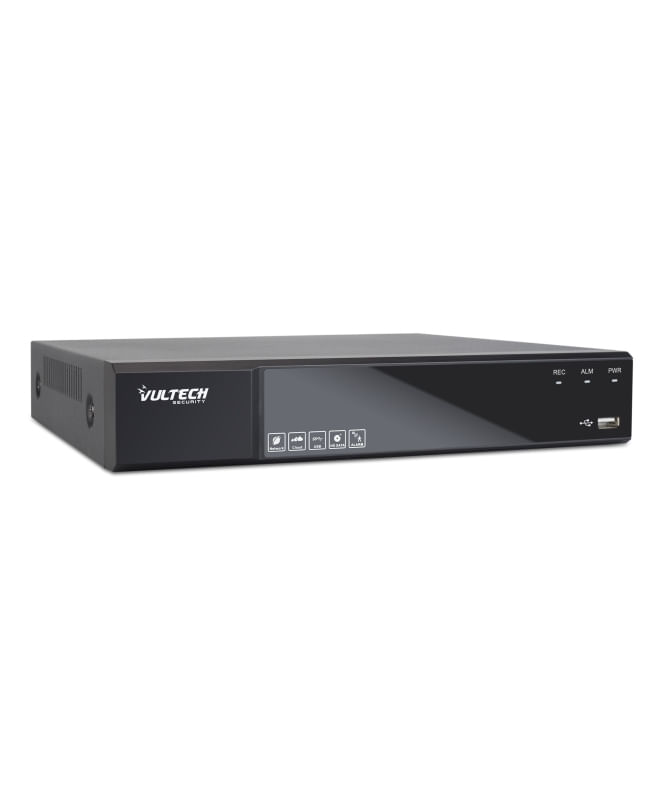 Vultech Security Universal Video Recorder Ibrido 8MP 5 In 1 - 4 Canali Analogici + 4 Digitali