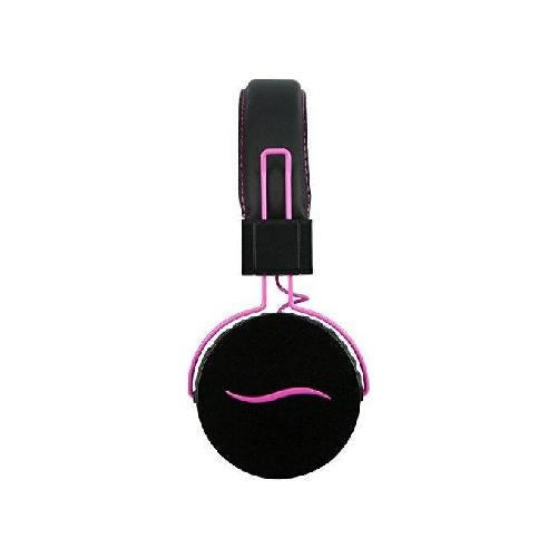 Hi-Deejay Cuffie Professionali Rivestite in Tessuto Metal Black Pink