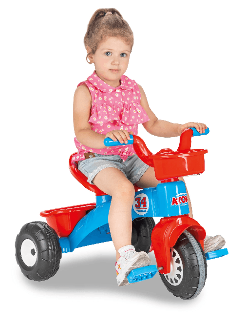Biemme by Bcs Triciclo Atom Rosso e Azzurro