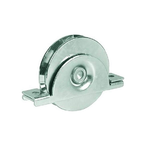 Vigor-Blinky Ruote per Cancelli Gola U-20 Art. 392L con Supporto Diametro 100mm