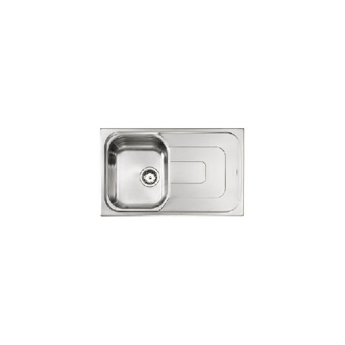 Lavello PIZZICA 79x50 1 vasca destra+ gocciolatoio ACCIAIO INOX