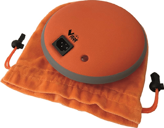 Vigor Scaldino Elettrico Dotty Acciaio Orange 550 Watt