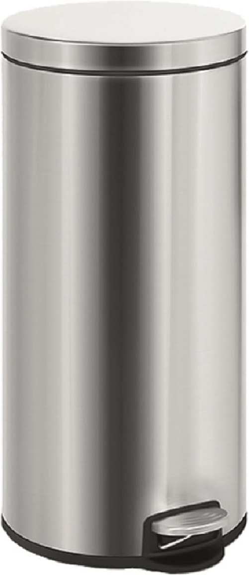 Vigor Pattumiera a Pedale Inox 30 Litri 29x65hcm