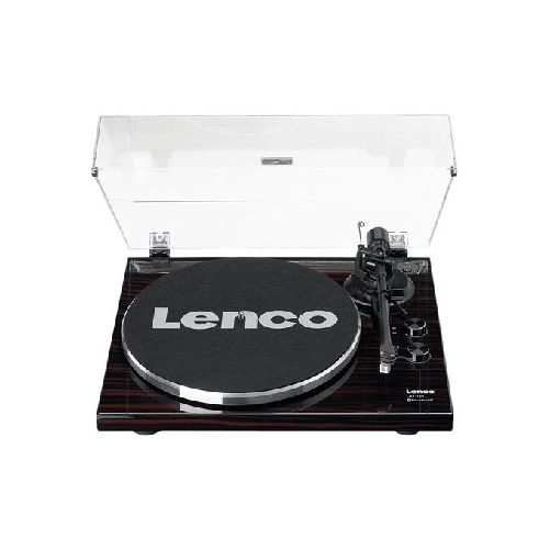 Lenco LBT-189WA Giradischi Trasmissione a Cinghia Preamplificatore Bluetooth Anti-Pattinaggio Marrone-Nero