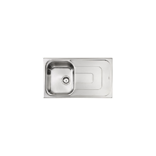 Lavello PIZZICA 86x50 1 vasca destra+ gocciolatoio ACCIAIO INOX