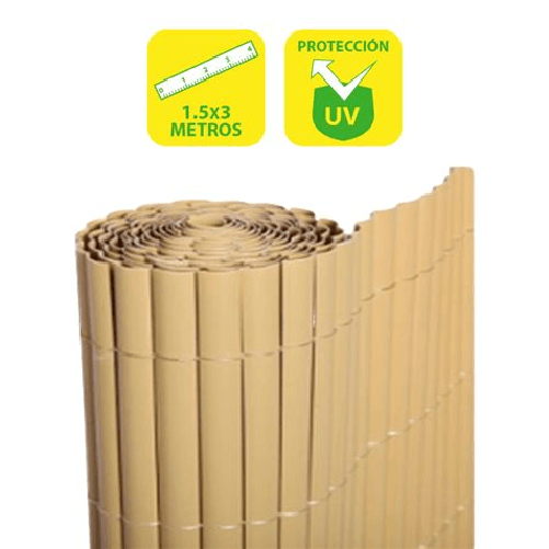Ostacolo in plastica a doppia faccia SunGarden 1,5x3 m - Colore marrone chiaro