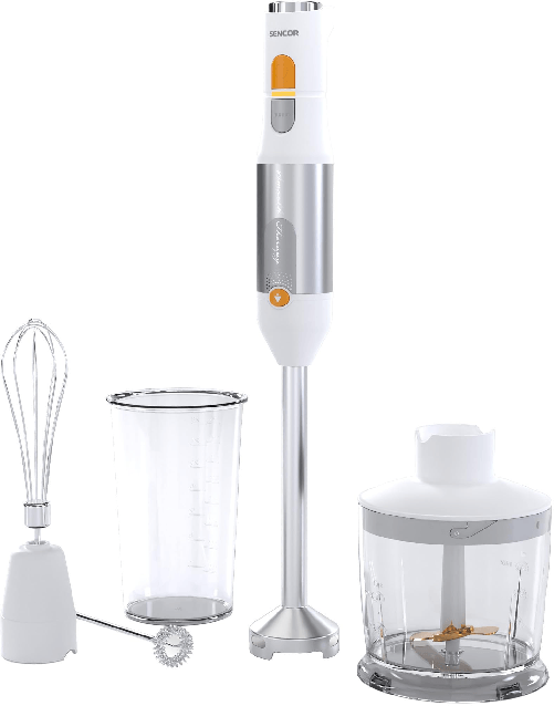 Sencor Frullatore a Immersione Multifunzione Ultra-Potente 1200W Lame in Titanio Bianco