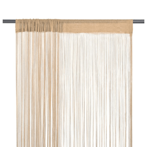 vidaXL 2 Pz Tende a Fili 140x250 cm Beige
