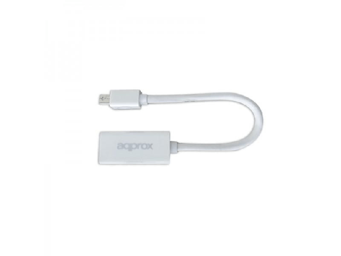 Approx APPC12V2 cavo e adattatore video Mini DisplayPort HDMI Bianco