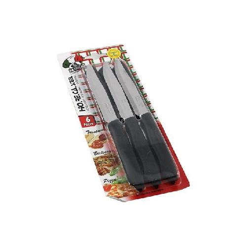6 Coltelli da bistecca dentati 11,5 Nero