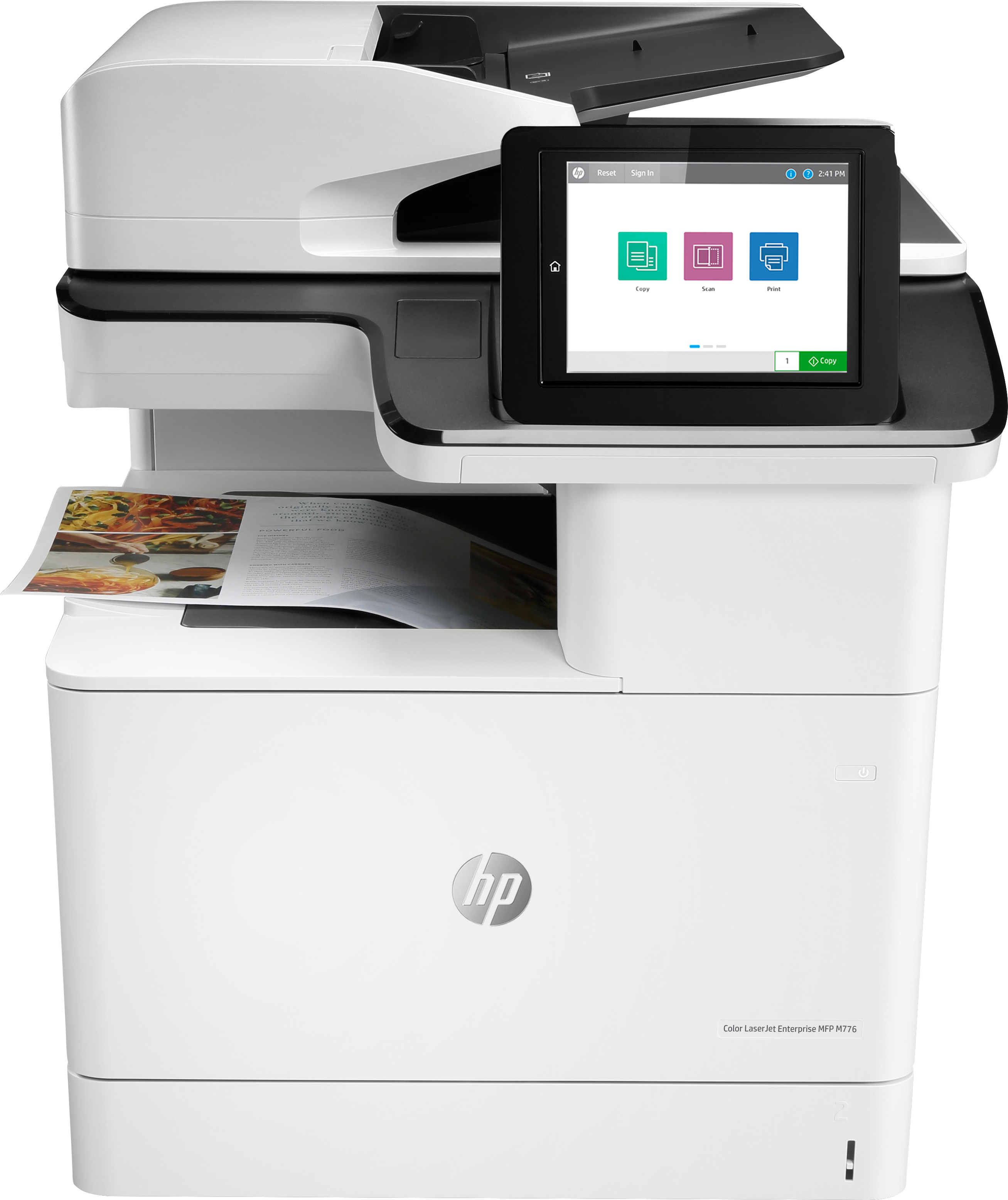 HP Color LaserJet Enterprise Stampante multifunzione M776dn, Stampa, copia, scansione e fax opzionale, Stampa fronte/retro; scansione fronte/retro; sc