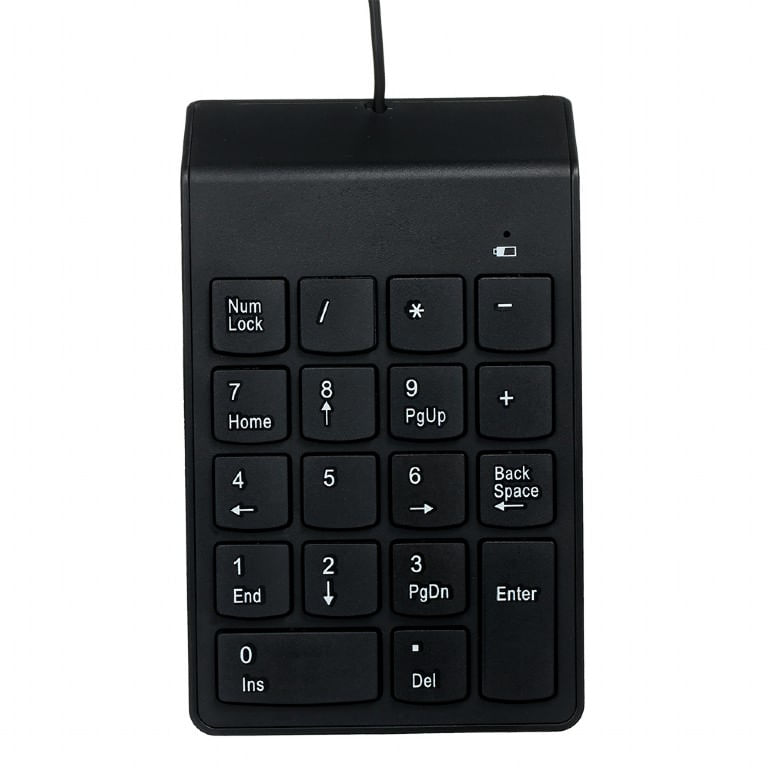 Gembird KPD-U-03 - USB - 18 - Notebook/PC - 1,45 m - KPD-U-03 Gembird KPD-U-03 tastierino numerico Laptop/PC USB Nero