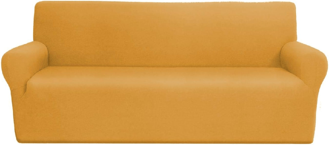 COPRIDIVANO ELASTICIZZATO 3 POSTI LINEA JOLIE ESTENSIBILE DA 170 A 240 CM COLORE GIALLO