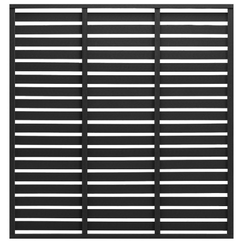 Pannello di Recinzione in WPC 180x180 cm Nero
