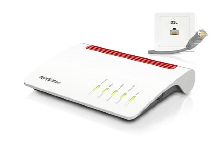 Avm • Modem: VDSL2/ADSL2+, Annex B/J/Q • WAN: 1x 1000Base-T • LAN: 4x 1000Base-T • Telefon: 2x analog, 1x ISDN FRITZ!Box 7590 router wireless Gigabit