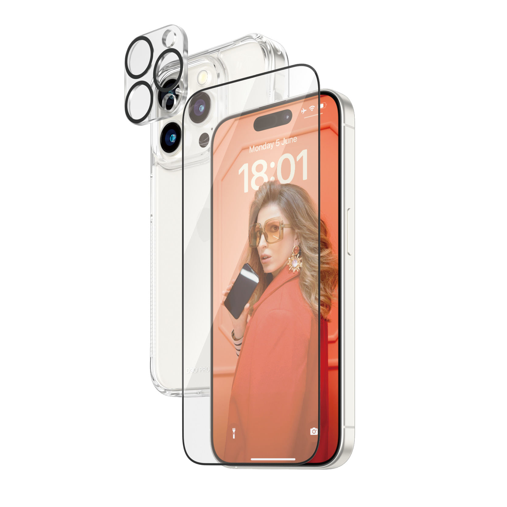 PanzerGlass B1173+2810 protezione per lo schermo e il retro dei telefoni cellulari Pellicola proteggischermo trasparente Apple 1 pz