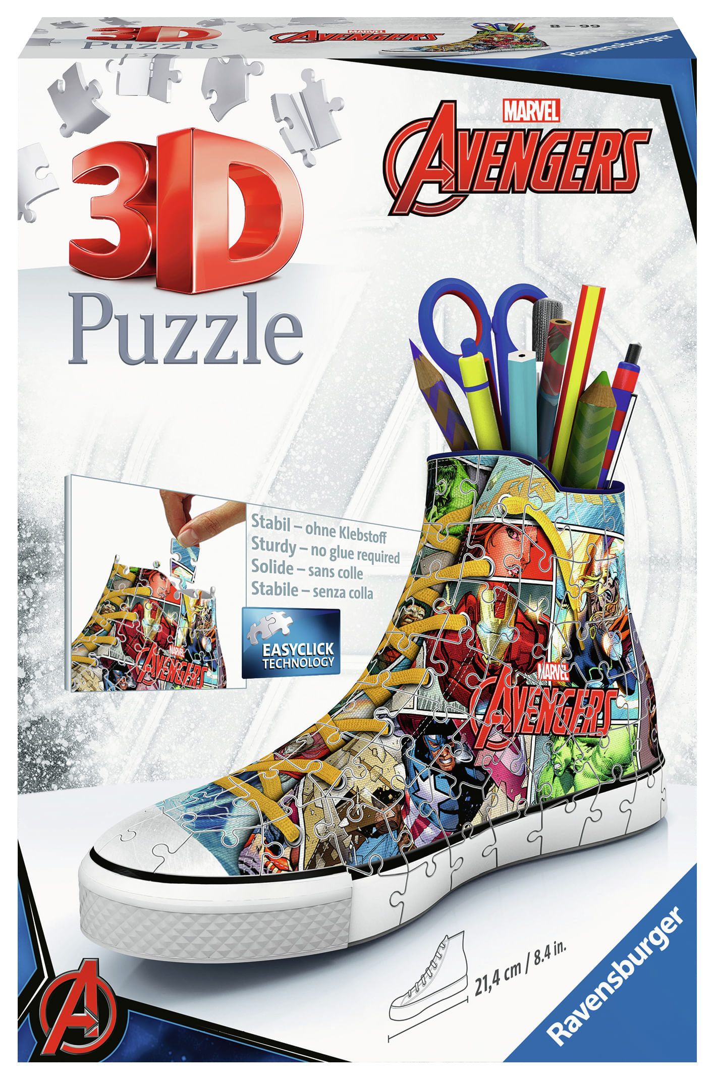 Ravensburger The Sneaker Marvel Avengers 108 pie'ces, 12113 puzzle 3D Ravensburger Sneaker Puzzle 3D 1 pz