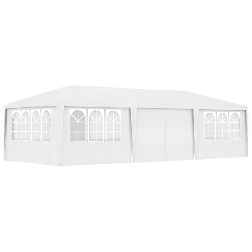 Gazebo Professionale con Pareti 4x9 m Bianco 90 g/m²