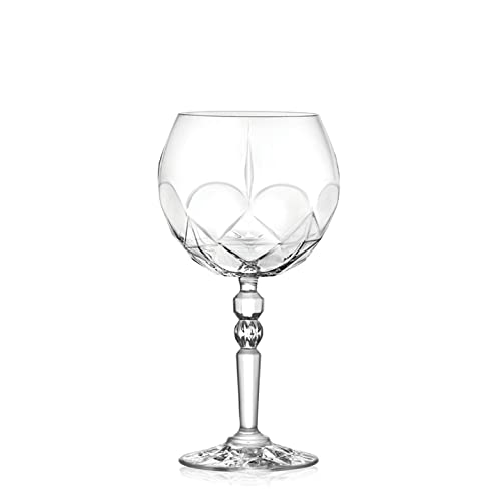 RCR Cristalleria Italiana S.p.a. Linea Alkemist | Bicchieri Cocktail per Gin Tonic in Vetro Moderni Set 6 Bicchieri di Cristallo da 58 Cl
