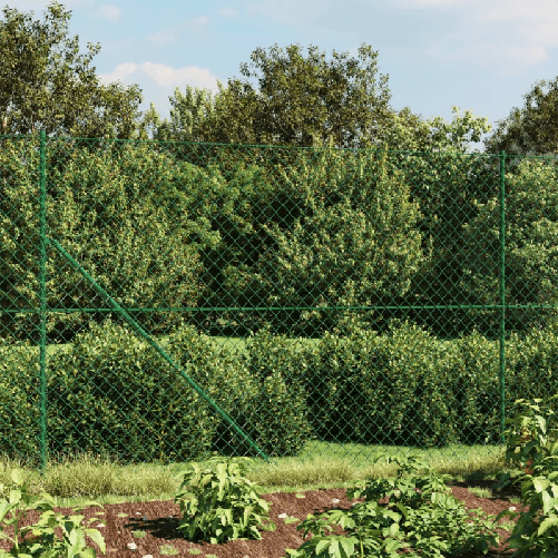 vidaXL Recinzione a Rete Verde 1,6x25 m