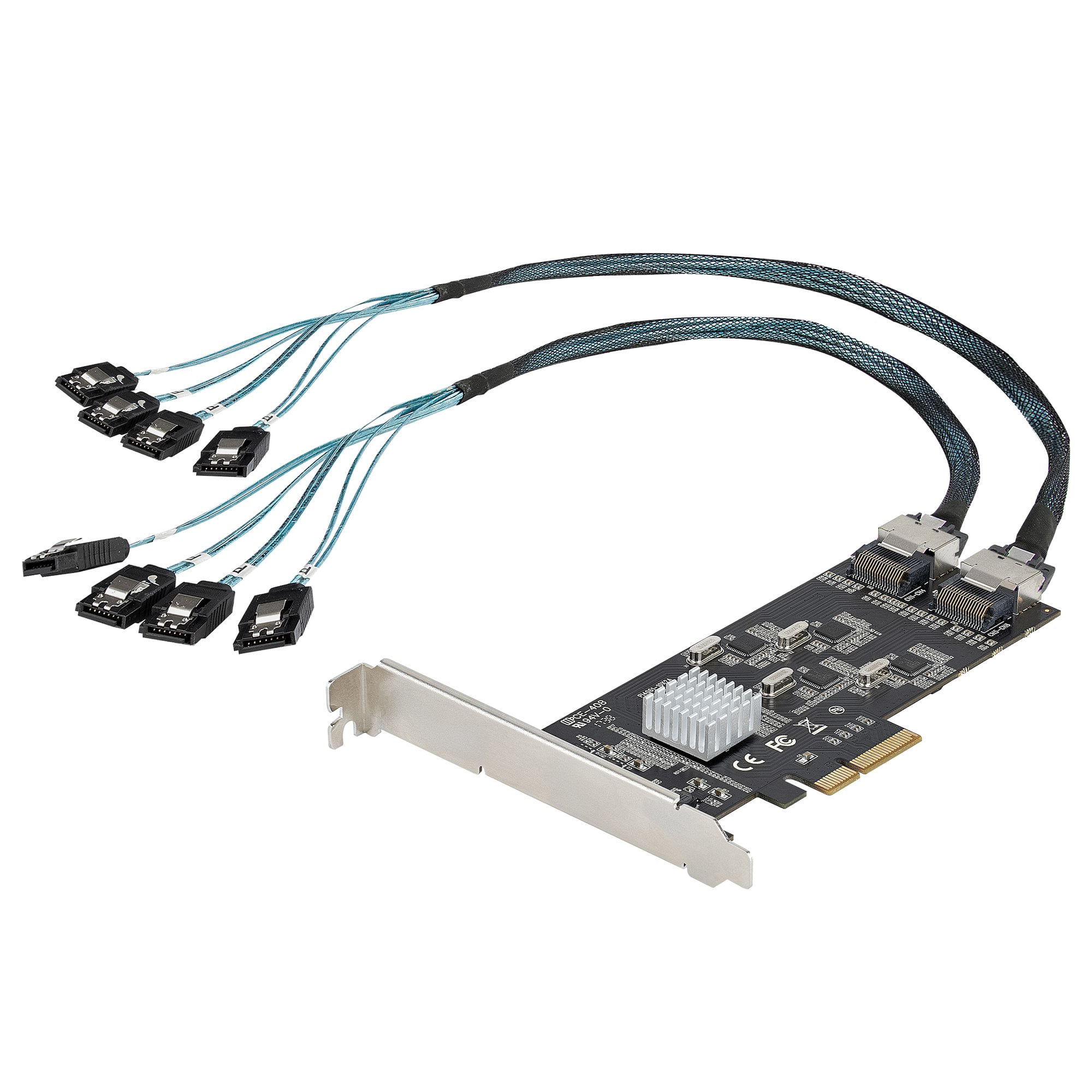 StarTech.com Scheda SATA PCI Express a 8 porte - Adattatore/convertitore PCIe per SSD/HDD SATA con 4 Controller Host